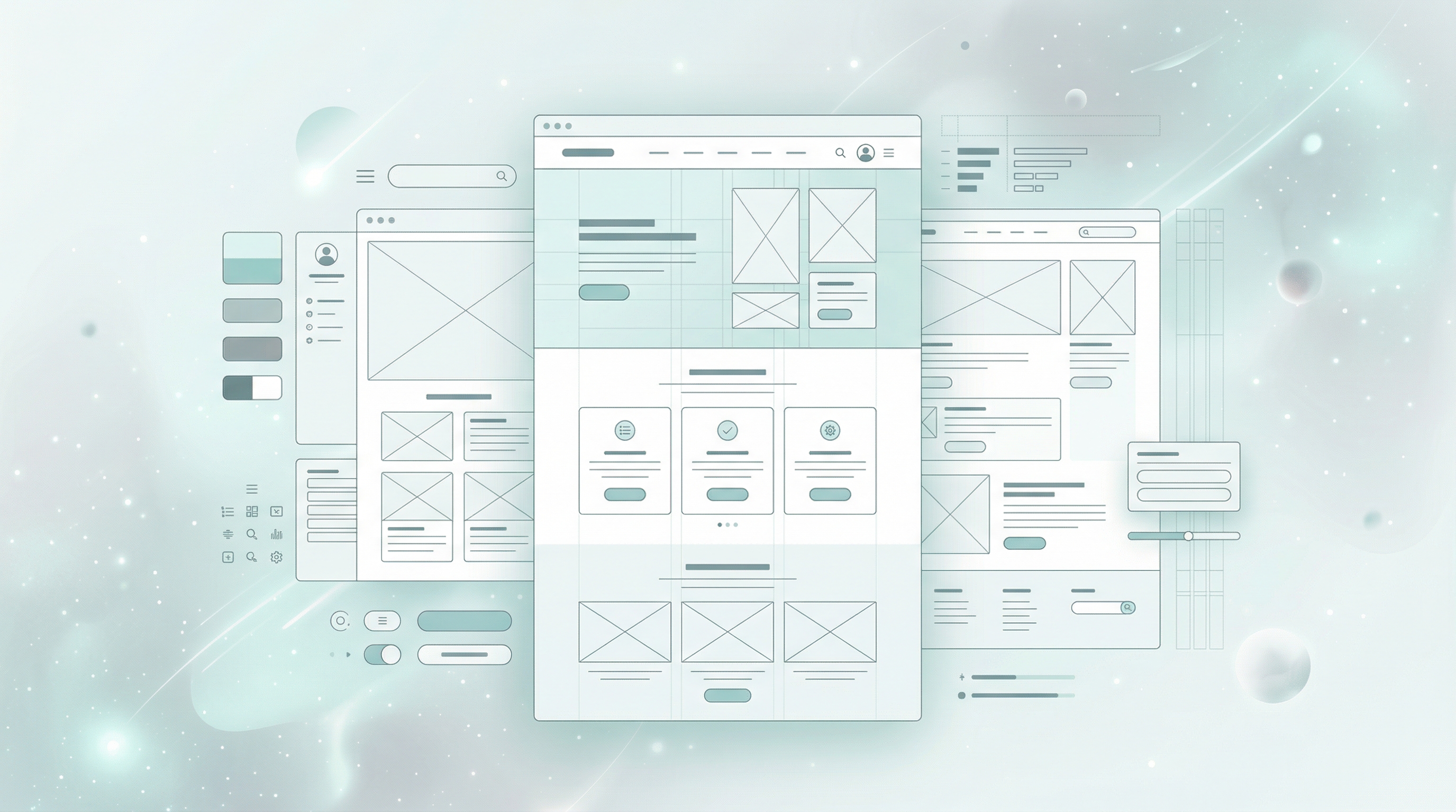 Noeticora intelligent web design — responsive website displayed across multiple devices